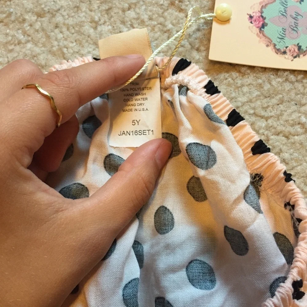 NWT mia belle baby culture size 5Y top